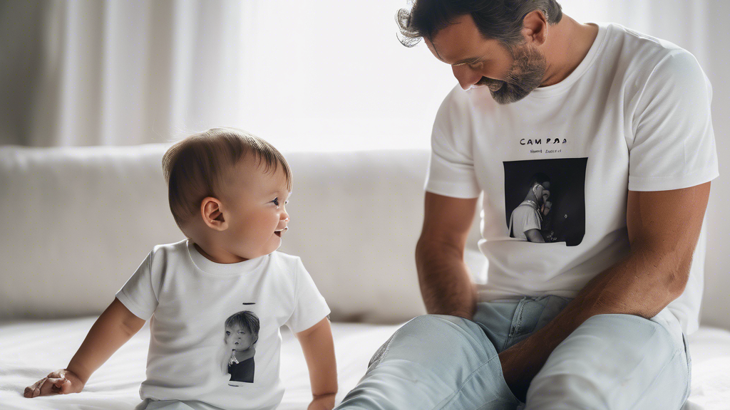 Illustration détaillée sur Camiseta Bebe et Papa : Un Style Complice pour des Moments Inoubliables