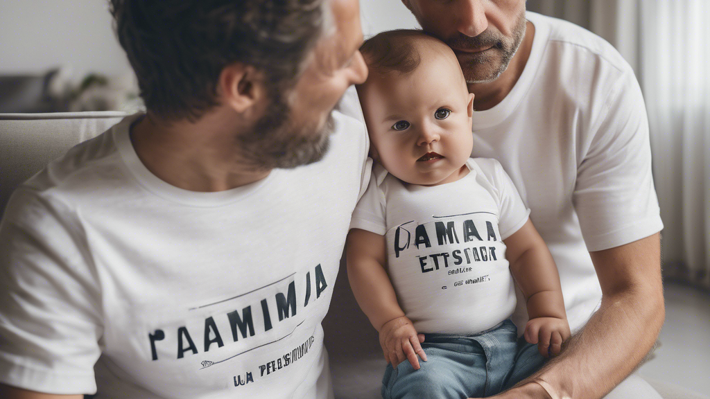 Illustration détaillée sur Tee-shirts pour Papa, Maman et Bébé : Un Style Familial Unique